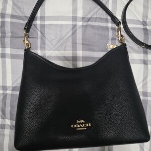 Coach Black Leather Women's Bag